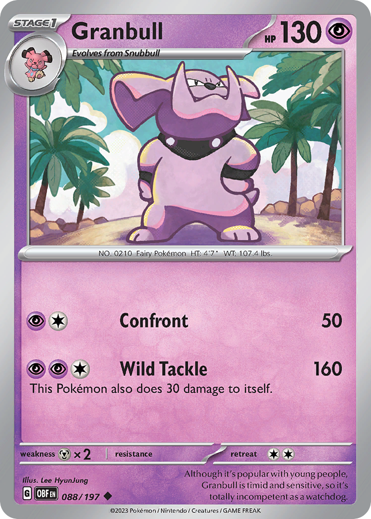 Granbull - 088/197 - Obsidian Flames