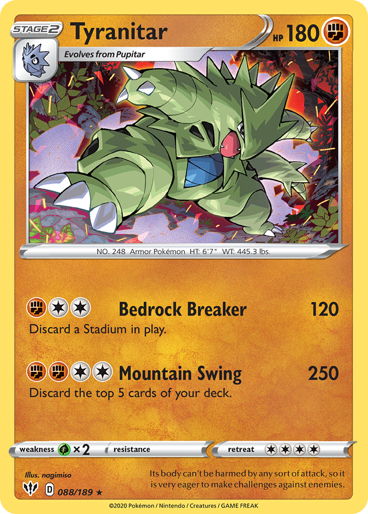 Tyranitar - 088/189 - Darkness Ablaze