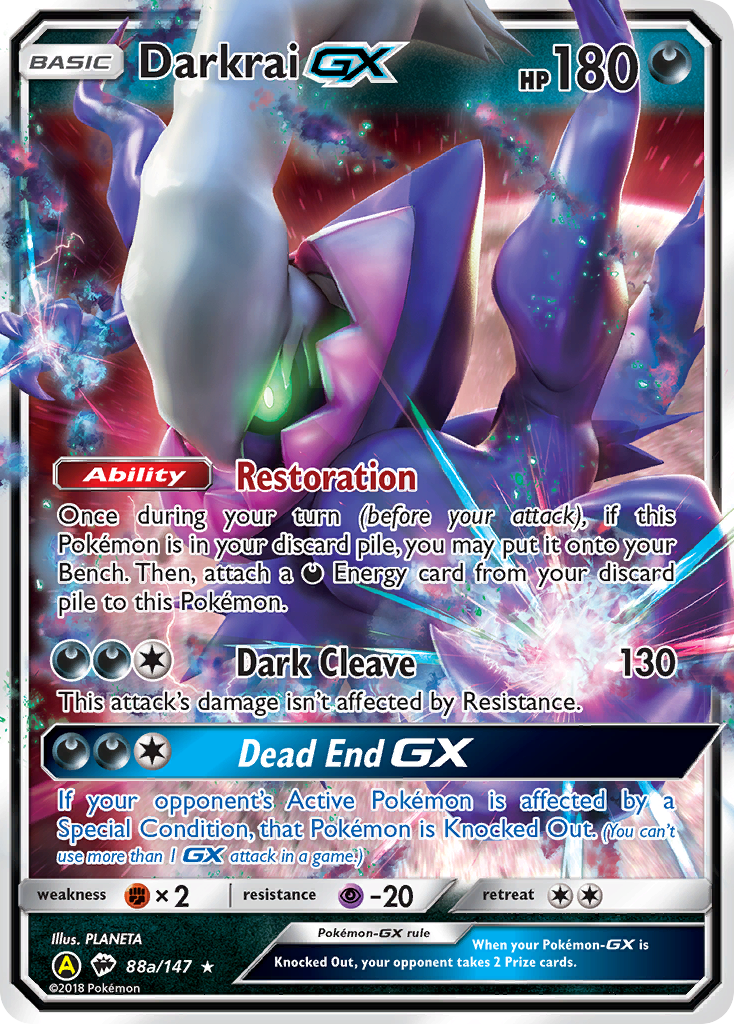 Darkrai-GX - 88a - Burning Shadows