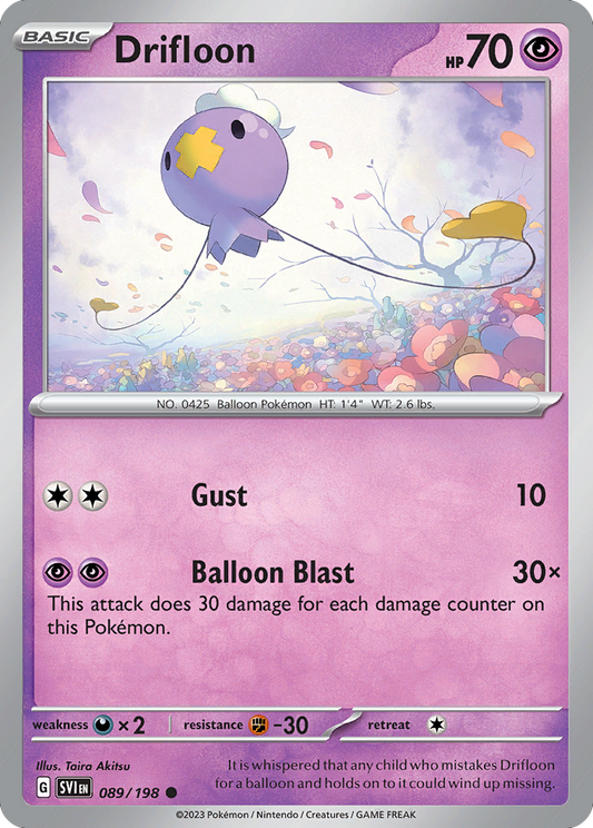 Drifloon - 089/198 - Scarlet & Violet