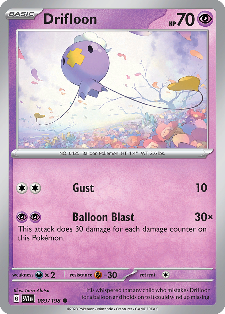 Drifloon - 089/198 - Scarlet & Violet