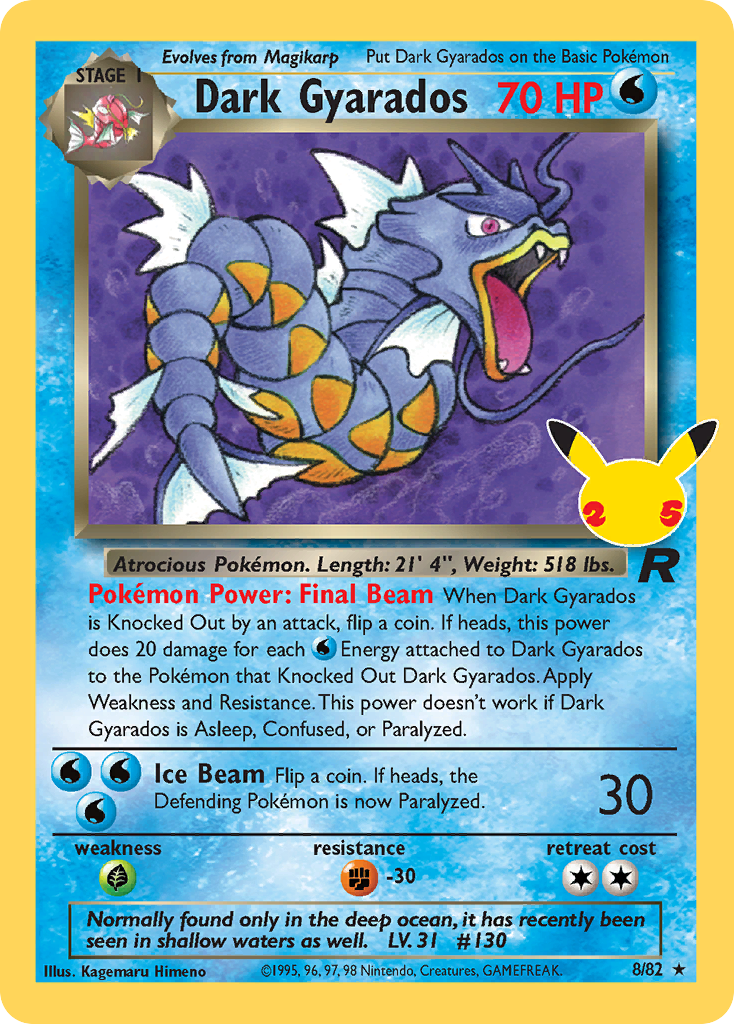 Dark Gyarados - 08/25 - Celebrations: Classic Collection