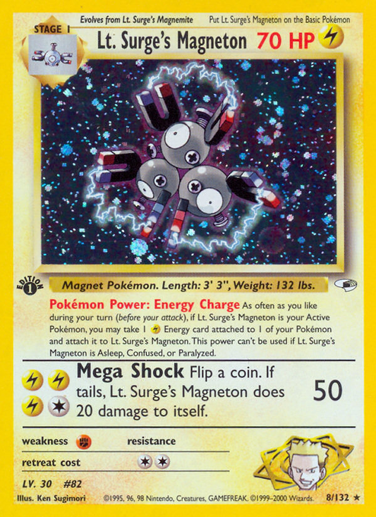 Lt. Surge's Magneton - 008/132 - Gym Heroes