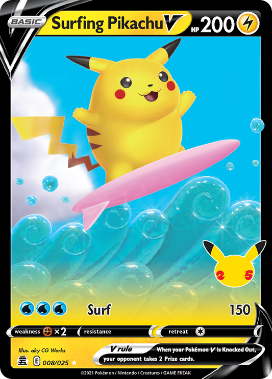 Surfing Pikachu V - 08/25 - Celebrations