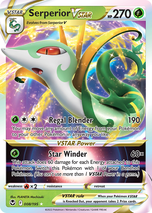 Serperior VSTAR - 008/195 - Silver Tempest