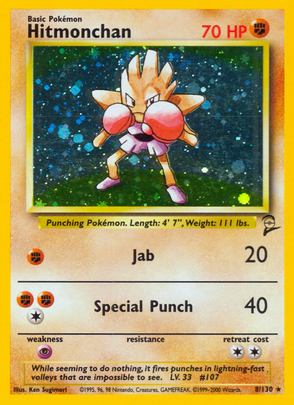 Hitmonchan - 008/130 - Base Set 2