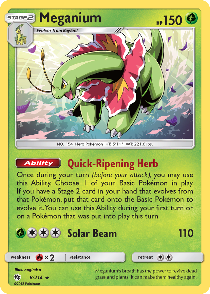 Meganium - 008/214 - Lost Thunder