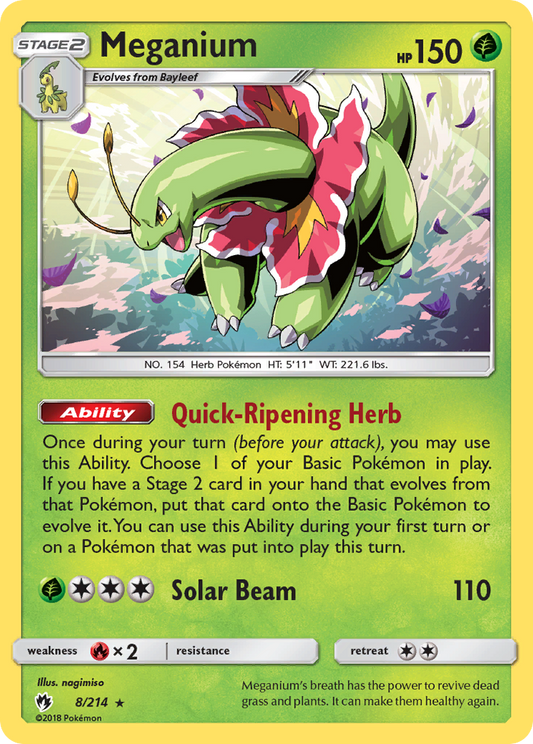 Meganium - 008/214 - Lost Thunder