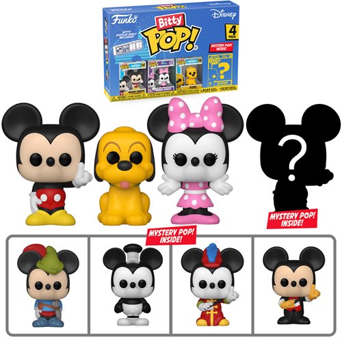 Disney Classics Mickey Mouse Funko Bitty Pop! Mini-Figure 4-Pack