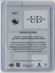 2024-25 Upper Deck UD Portrait Macklin Celebrini