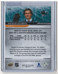 2024-25 Upper Deck Extended Macklin Celebrini 1st Round Draft