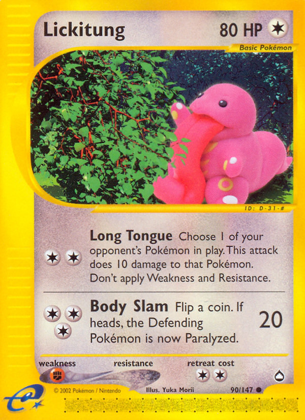 Lickitung - 090/147 - Aquapolis