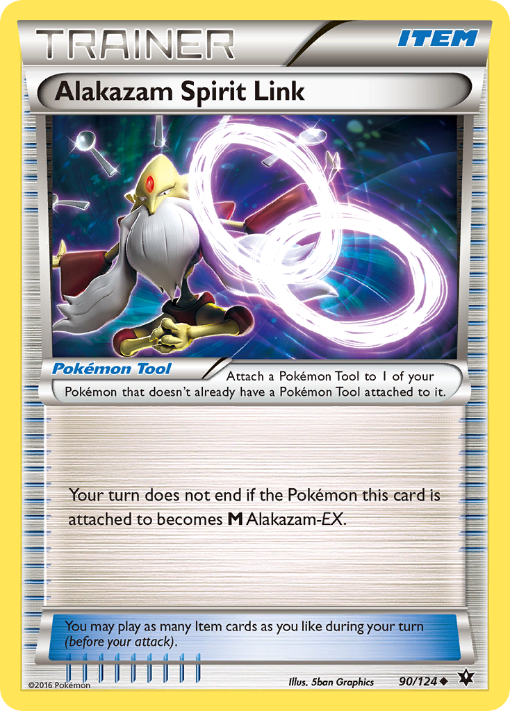 Alakazam Spirit Link - 090/124 - Fates Collide