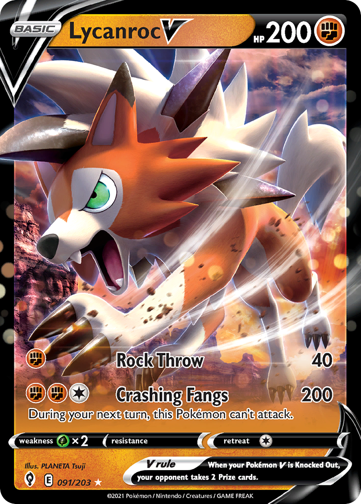 Lycanroc V - 091/203 - Evolving Skies