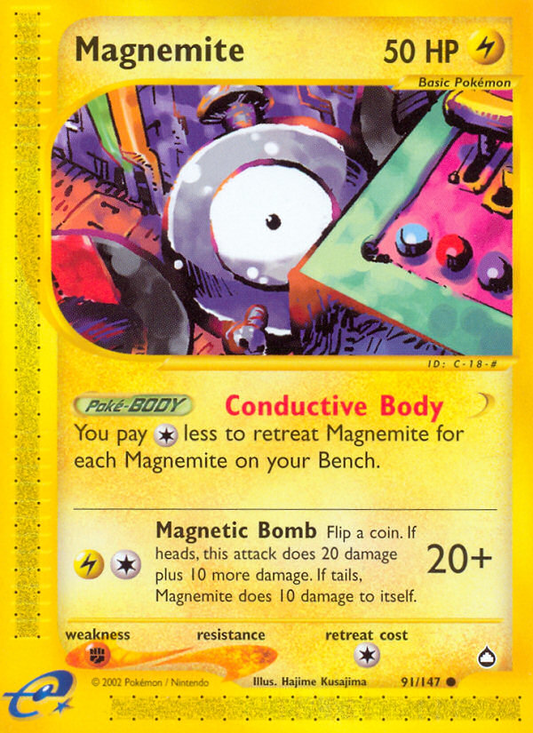 Magnemite - 091/147 - Aquapolis