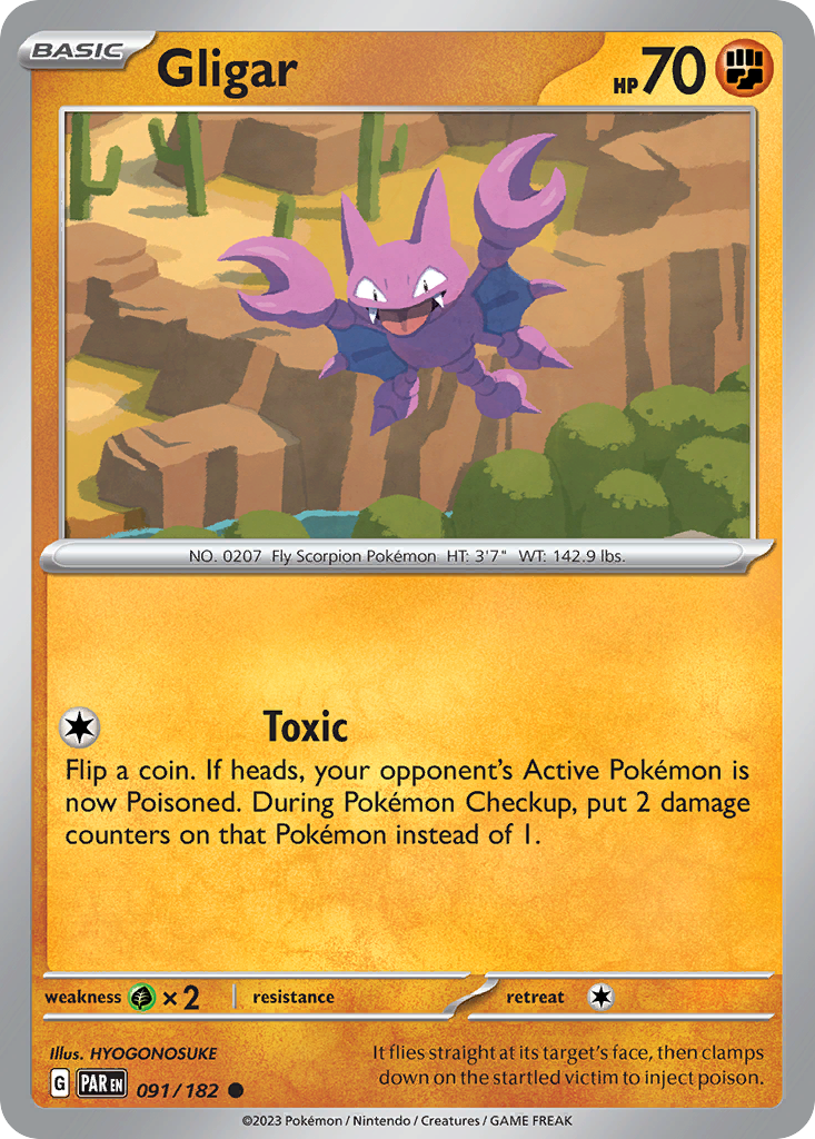 Gligar - 091/182 - Paradox Rift