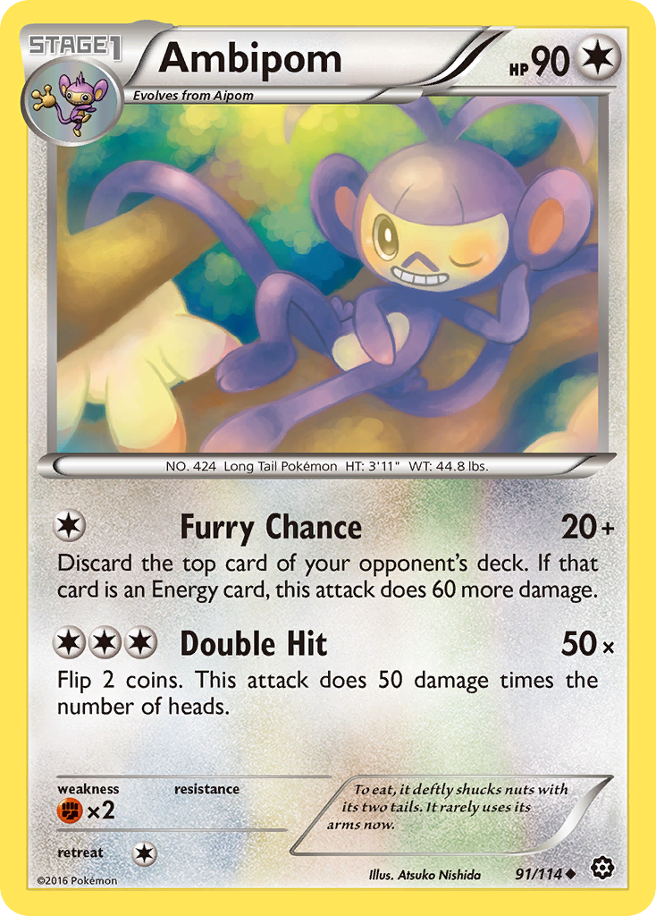 Ambipom - 091/114 - Steam Siege