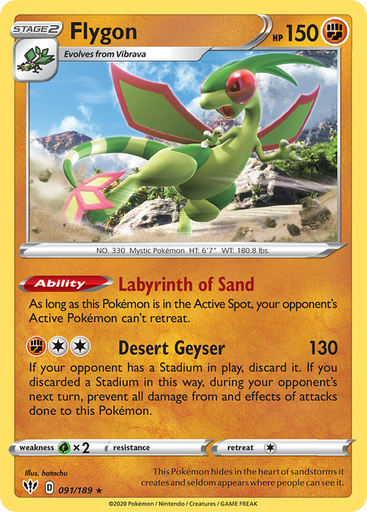 Flygon - 091/189 - Darkness Ablaze