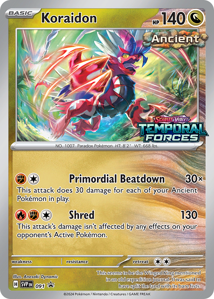 Koraidon - 091/165 - Scarlet & Violet Black Star Promos