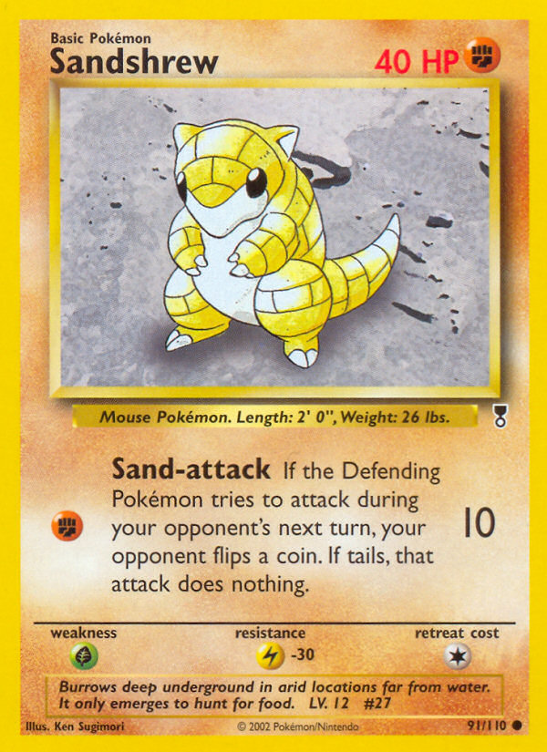 Sandshrew - 091/110 - Legendary Collection