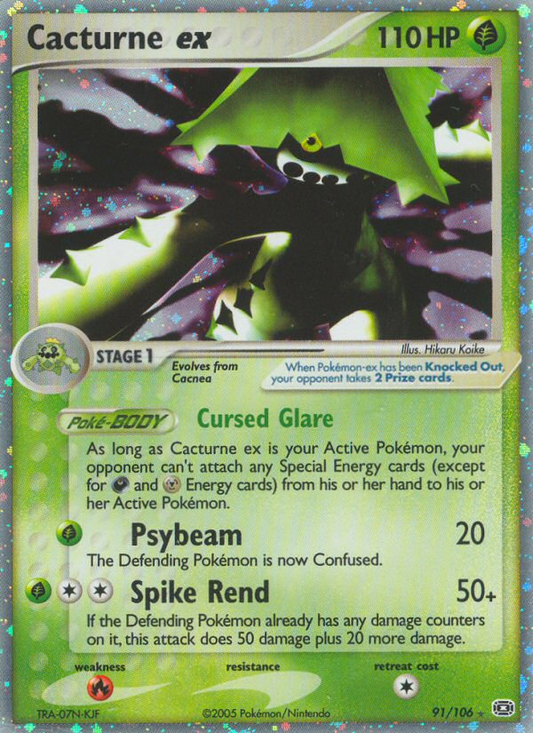 Cacturne ex - 091/106 - Emerald