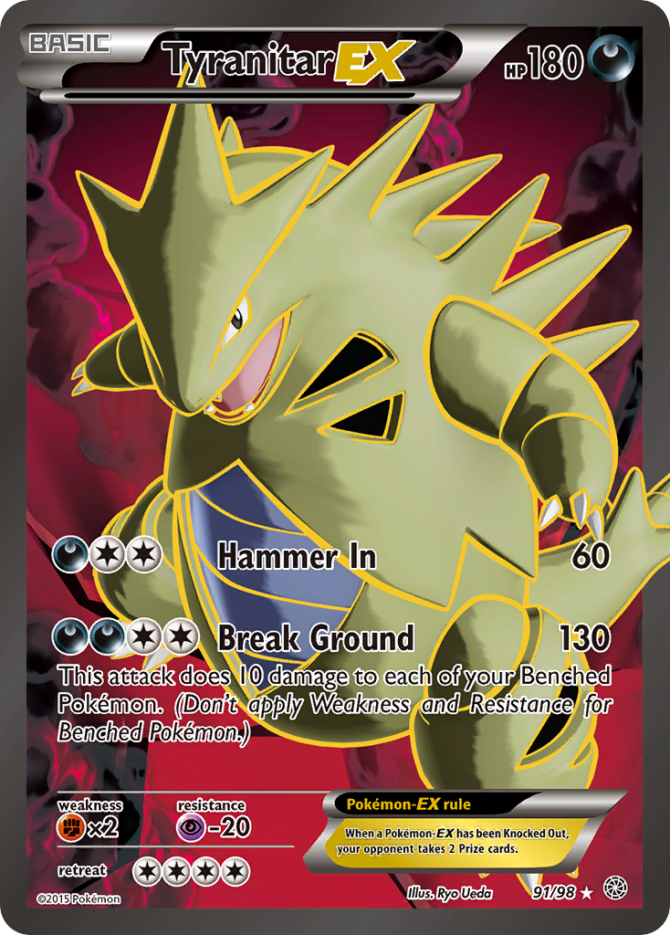 Tyranitar-EX - 91/98 - Ancient Origins