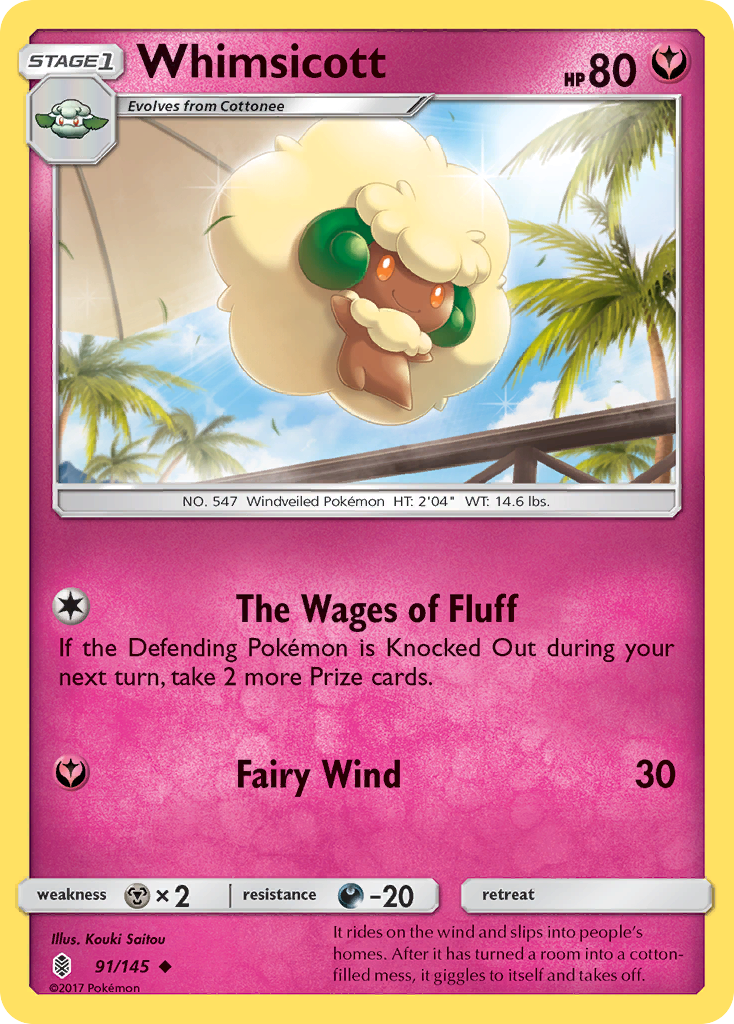 Whimsicott - 091/145 - Guardians Rising