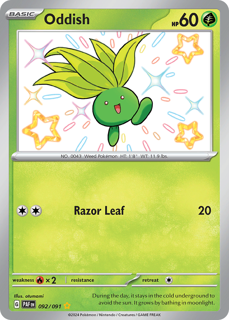 Oddish - 92/91 - Paldean Fates