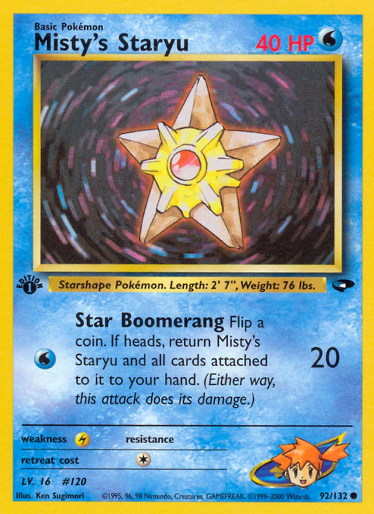 Misty's Staryu - 092/132 - Gym Challenge