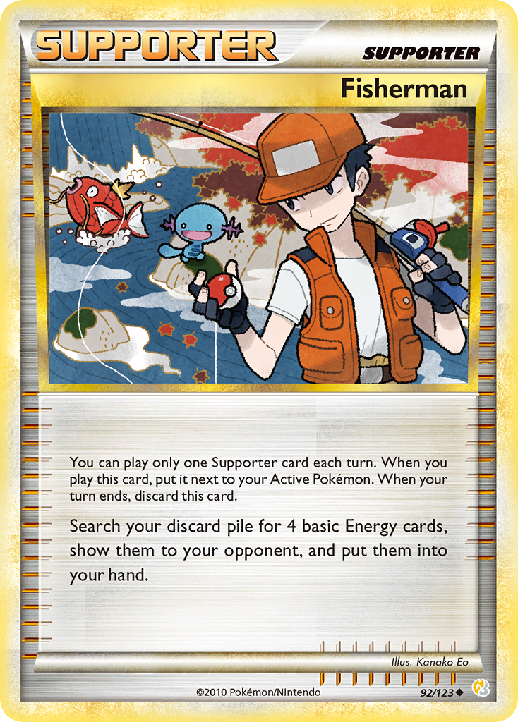 Fisherman - 092/123 - HeartGold & SoulSilver