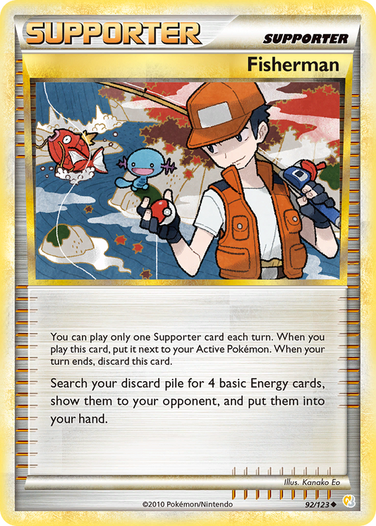 Fisherman - 092/123 - HeartGold & SoulSilver