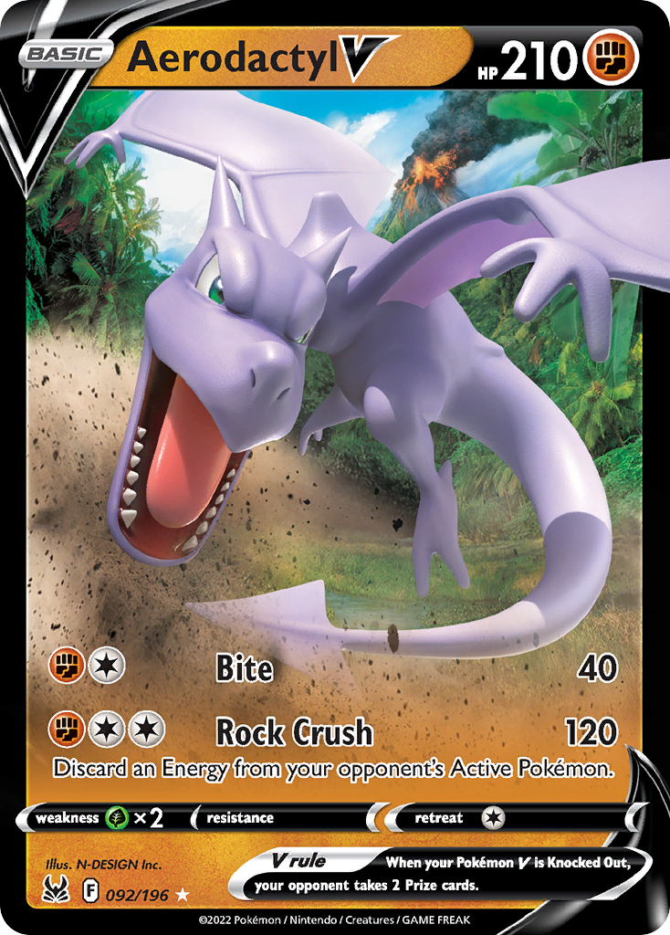 Aerodactyl V - 092/196 - Lost Origin