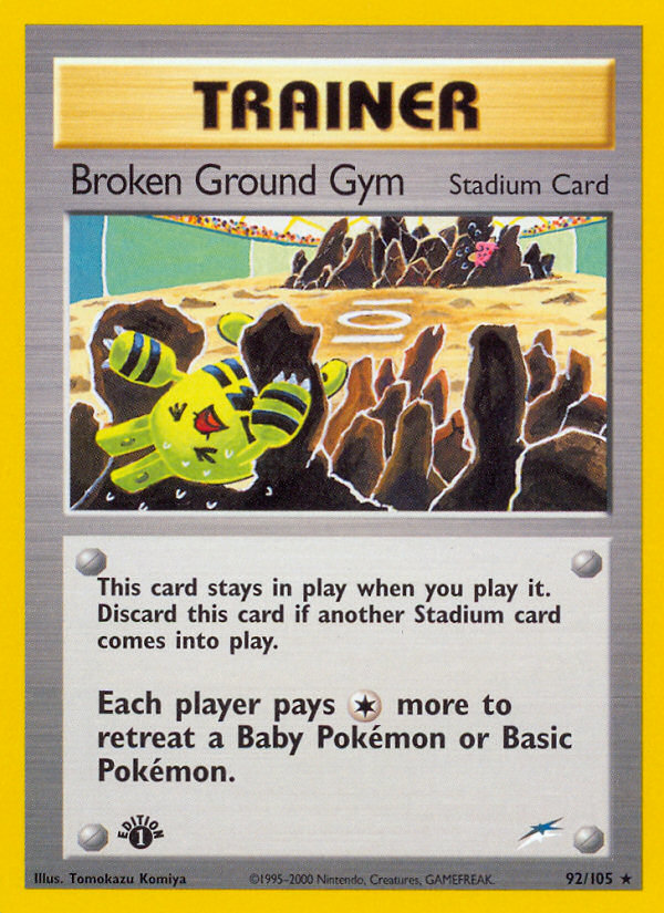 Broken Ground Gym - 092/105 - Neo Destiny