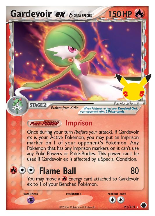 Gardevoir ex δ - 93/25 - Celebrations: Classic Collection