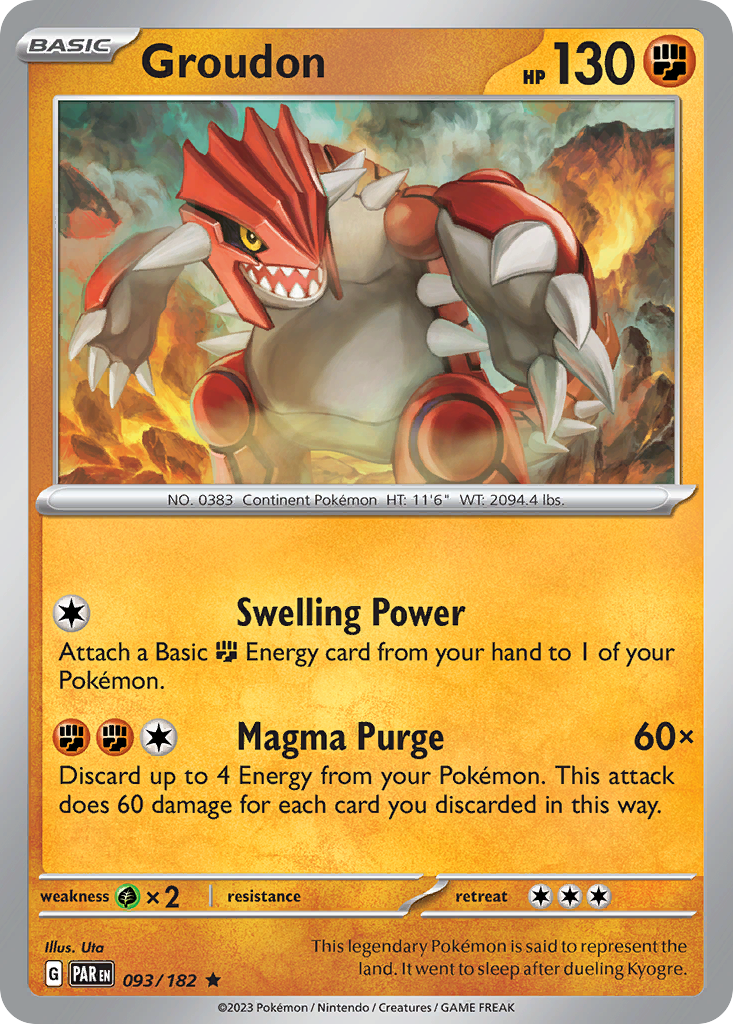 Groudon - 093/182 - Paradox Rift