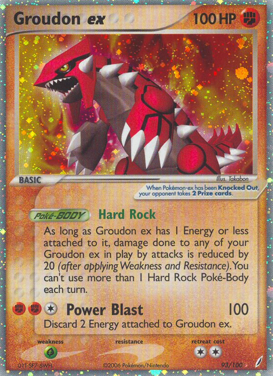 Groudon ex - 093/100 - Crystal Guardians