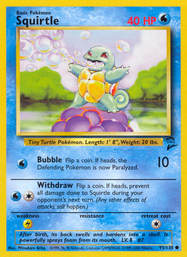 Squirtle - 093/130 - Base Set 2