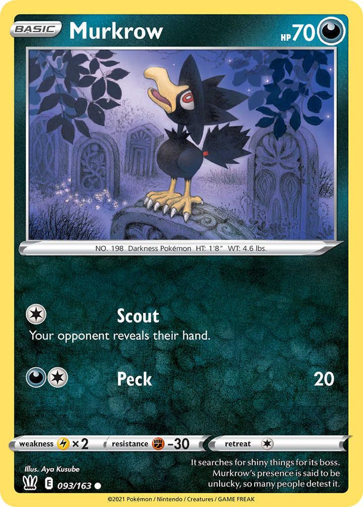 Murkrow - 093/163 - Battle Styles