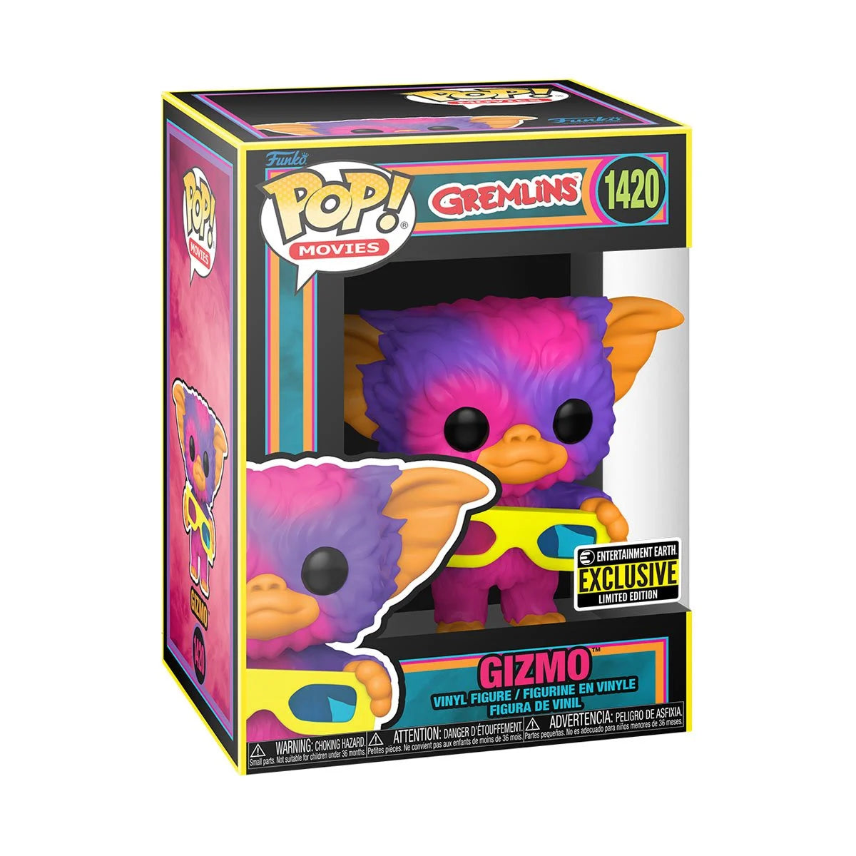 Gremlins Gizmo Black Light Funko Pop! Vinyl Figure - Entertainment Earth Exclusive