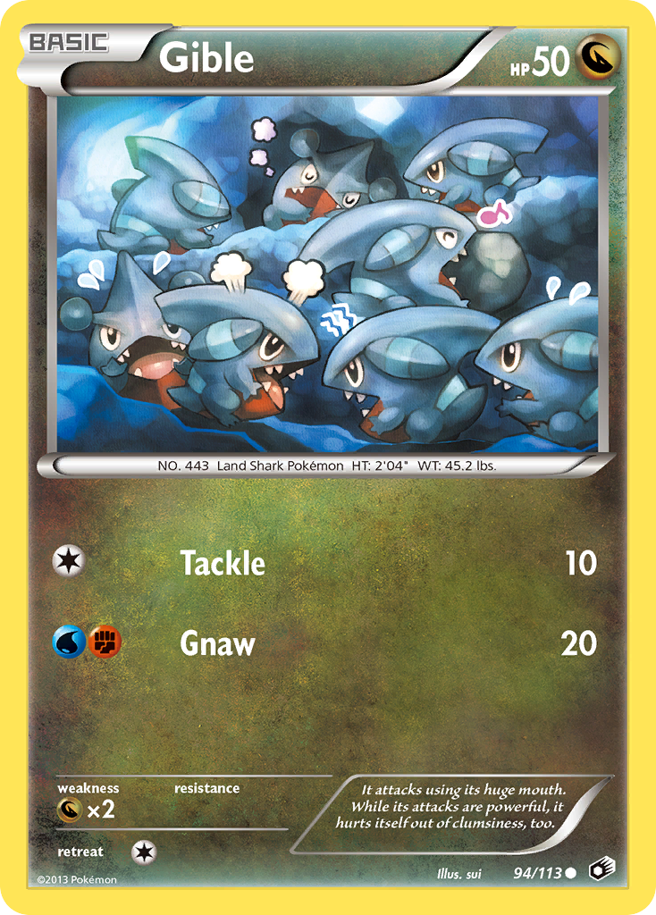 Gible - 094/113 - Legendary Treasures