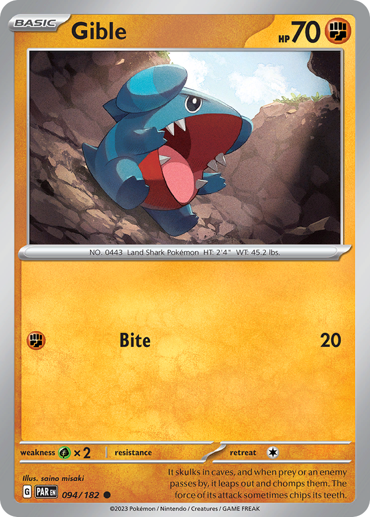 Gible - 094/182 - Paradox Rift