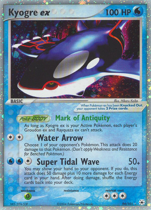 Kyogre ex - 094/101 - Hidden Legends