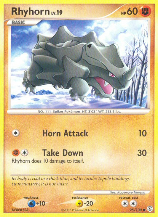 Rhyhorn - 095/130 - Diamond & Pearl