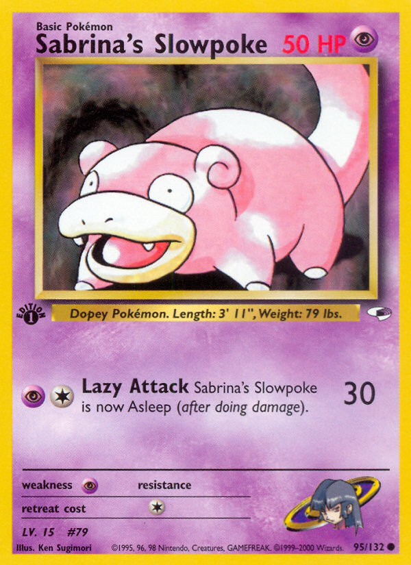 Sabrina's Slowpoke - 095/132 - Gym Heroes