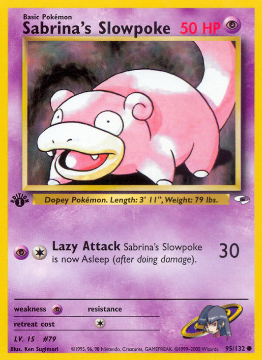 Sabrina's Slowpoke - 095/132 - Gym Heroes