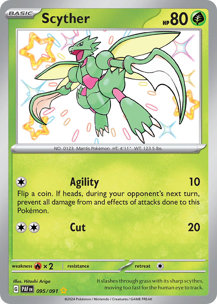 Scyther - 95/91 - Paldean Fates