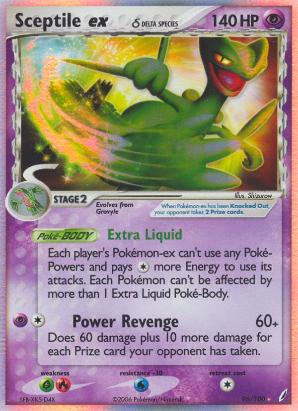 Sceptile ex δ - 096/100 - Crystal Guardians