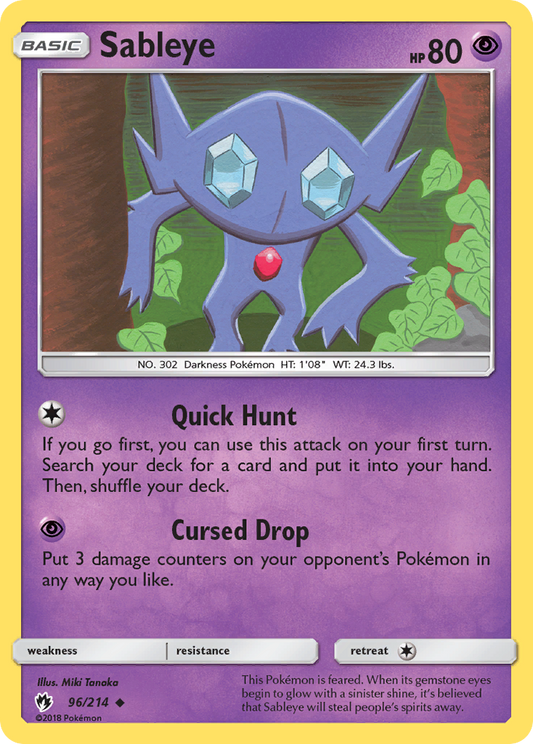 Sableye - 096/214 - Lost Thunder