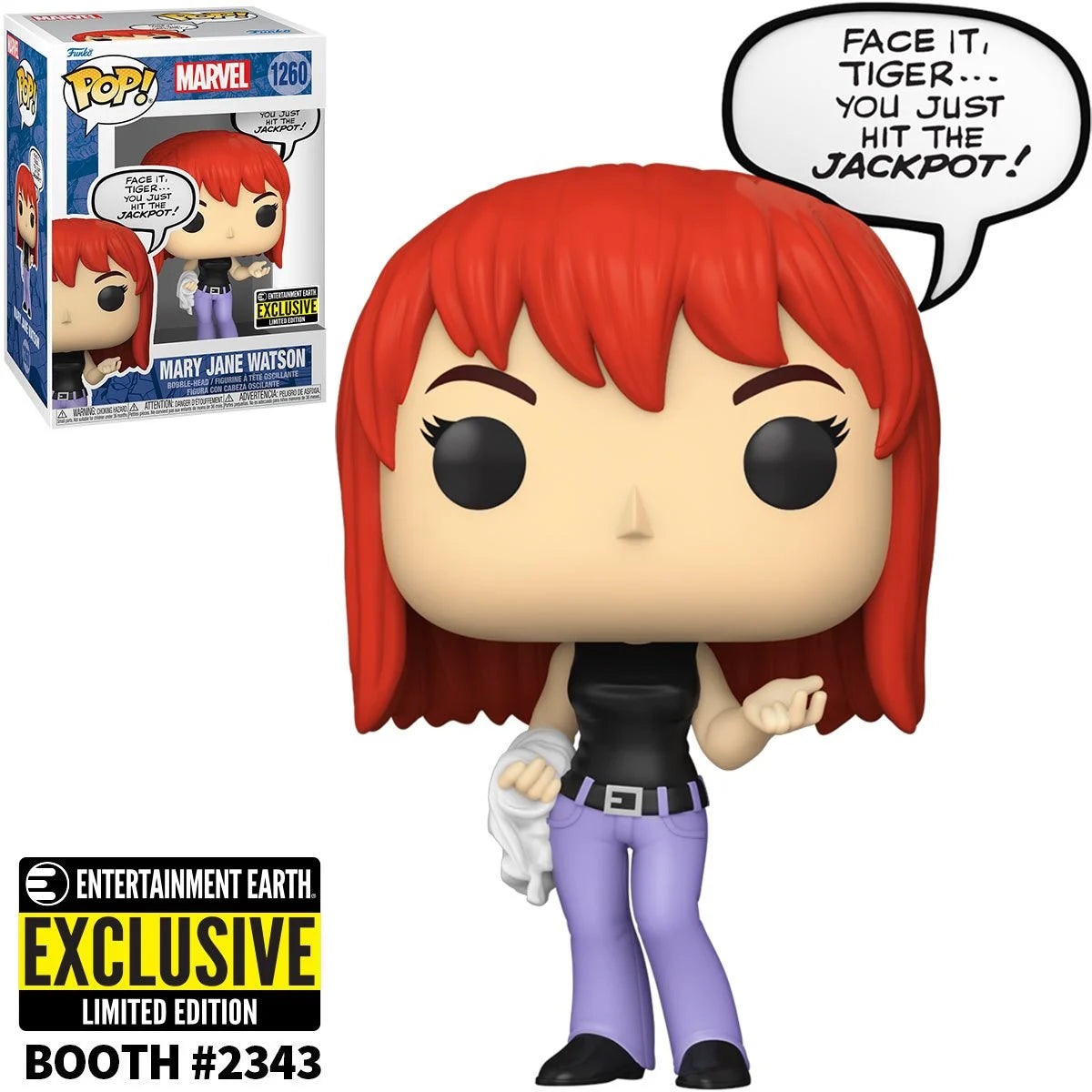 Spider-Man Mary Jane Watson Funko Pop! Vinyl Figure #1260 - Entertainment Earth Exclusive