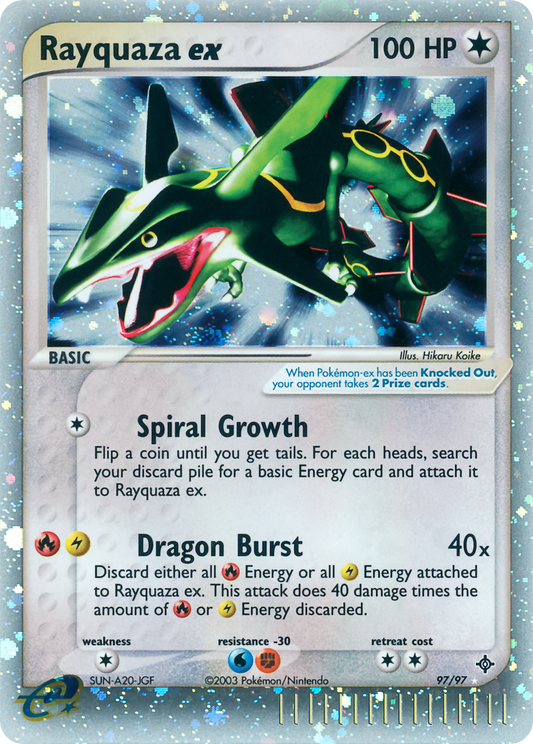 Rayquaza ex - 97/97 - Dragon